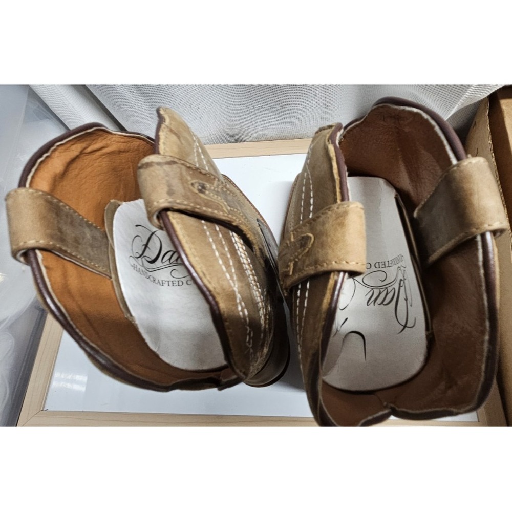 Dan Post Womens Karmel Embroidered Snip Toe Pull On Boots Mid Calf 9M - Picture 7 of 14